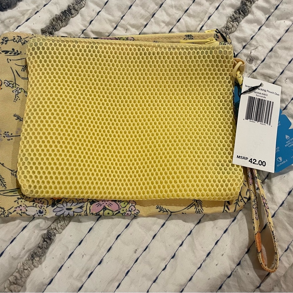 NWT Vera Bradley ReActive Packing Pouch Duo